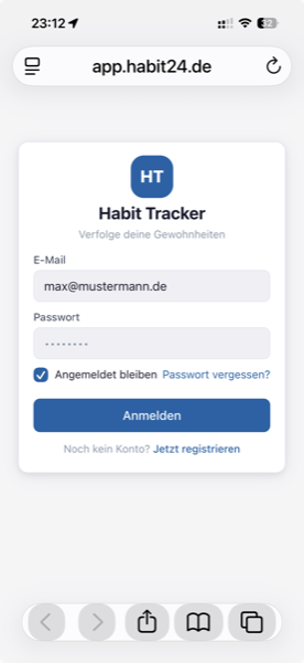 Sign in to habit24