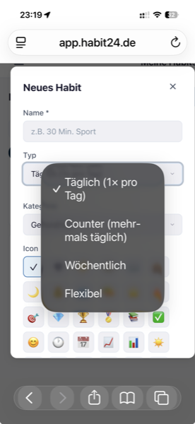 Set up a push reminder